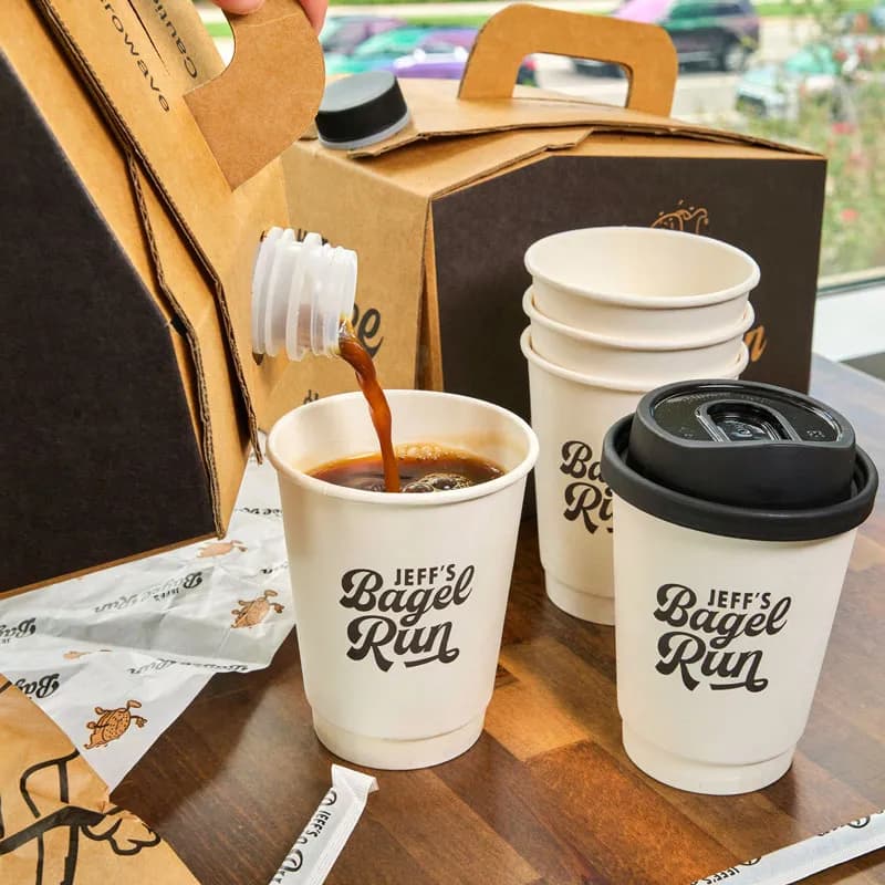 coffee box being poured at an event