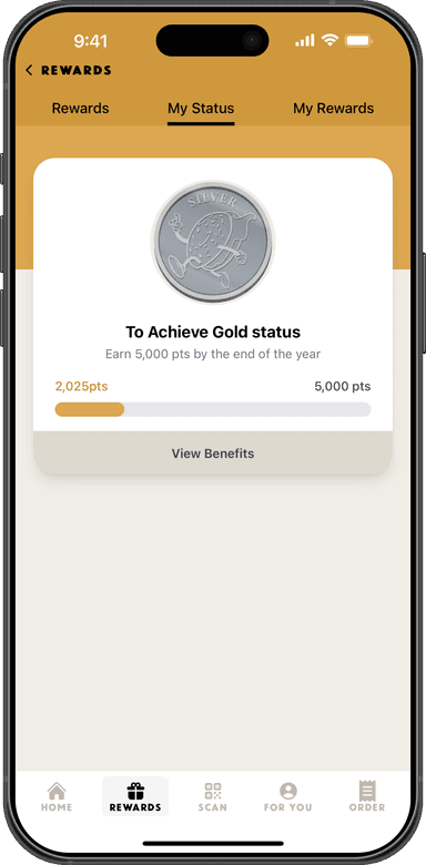 JBR Rewards tier progress